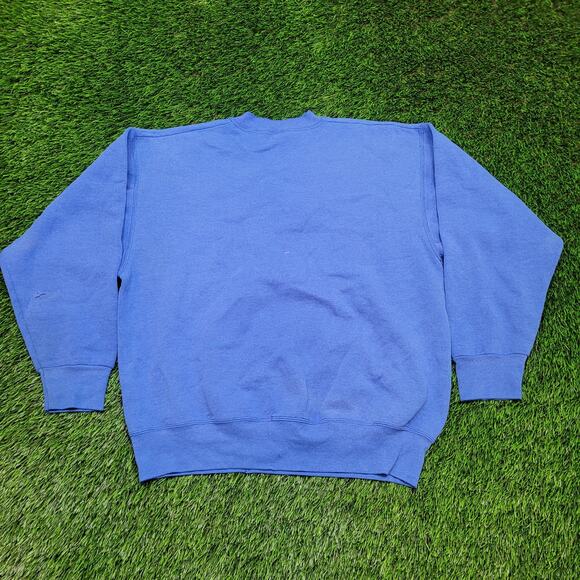 VTG 90s Fruit of the Loom USA Made Boxy Fit College Crewneck Mens Large - Picture 9 of 11